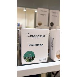 Konjac Sponge Aloe - 100% natural and organic skincare!