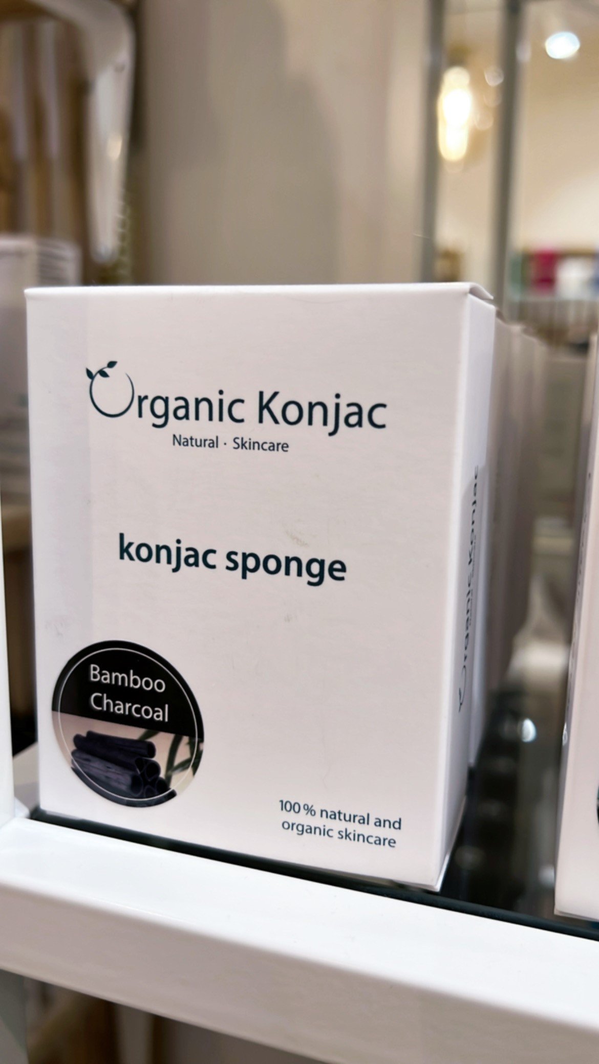 Konjac Sponge Bamboo Charcoal - 100% natural and organic skincare!