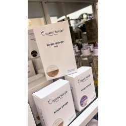 Organic Konjac Sponge Body Walnut Shell - 100% natural and organic skincare!