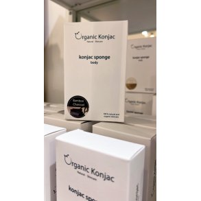 Konjac Sponge Body Bamboo Charcoal - 100% natural and organic skincare!