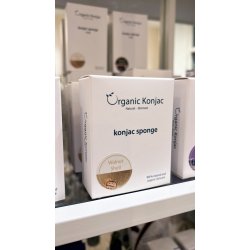 Konjac Sponge Walnut Shell - 100% natural and organic skincare!