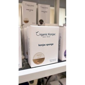 Konjac Sponge Walnut Shell - 100% natural and organic skincare!